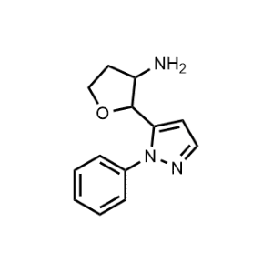 2-(1-Phenyl-1H-pyrazol-5-yl)tetrahydrofuran-3-amine|CS-1044390