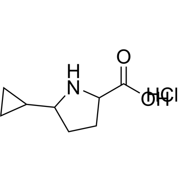 5-Cyclopropylpyrrolidine-2-carboxylic acid hydrochloride|CS-1044422