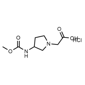 2-(3-((Methoxycarbonyl)amino)pyrrolidin-1-yl)acetic acid hydrochloride|CS-1044442