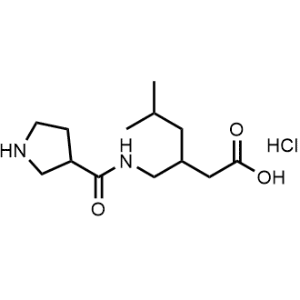 5-Methyl-3-((pyrrolidine-3-carboxamido)methyl)hexanoic acid hydrochloride|CS-1044523