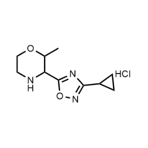 3-(3-Cyclopropyl-1,2,4-oxadiazol-5-yl)-2-methylmorpholine hydrochloride|CS-1044739