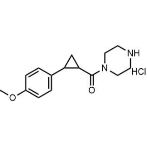 (2-(4-Methoxyphenyl)cyclopropyl)(piperazin-1-yl)methanone hydrochloride|CS-1044796