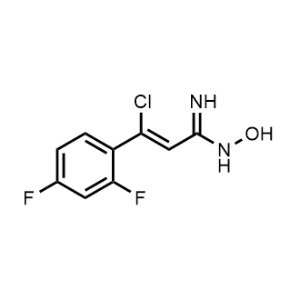 3-Chloro-3-(2,4-difluorophenyl)-N-hydroxyacrylimidamide|CS-1044973