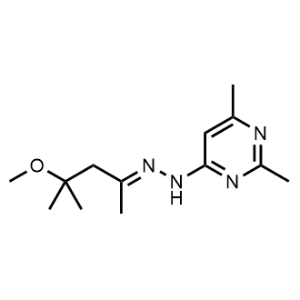 4-(2-(4-Methoxy-4-methylpentan-2-ylidene)hydrazinyl)-2,6-dimethylpyrimidine|CS-1044979