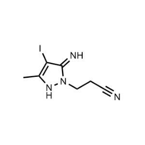 3-(5-Imino-4-iodo-3-methyl-2,5-dihydro-1H-pyrazol-1-yl)propanenitrile|CS-1045081