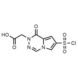 2-(7-(Chlorosulfonyl)-1-oxopyrrolo[1,2-d][1,2,4]triazin-2(1H)-yl)acetic acid|CS-1045095