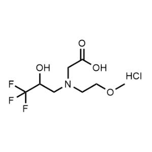 N-(2-Methoxyethyl)-N-(3,3,3-trifluoro-2-hydroxypropyl)glycine hydrochloride|CS-1045182
