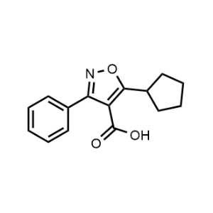 5-Cyclopentyl-3-phenylisoxazole-4-carboxylic acid|CS-1045435
