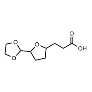 3-(5-(1,3-Dioxolan-2-yl)tetrahydrofuran-2-yl)propanoic acid|CS-1045560