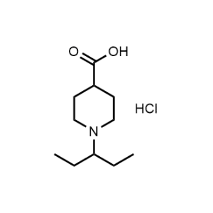 1-(Pentan-3-yl)piperidine-4-carboxylic acid hydrochloride|CS-1045618
