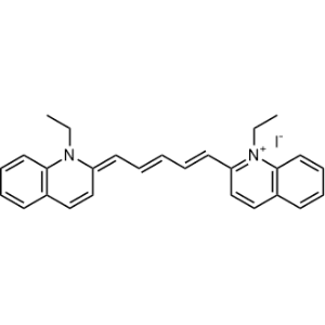 1-Ethyl-2-(5-(1-ethylquinolin-2(1H)-ylidene)penta-1,3-dien-1-yl)quinolin-1-ium iodide|CS-1045781