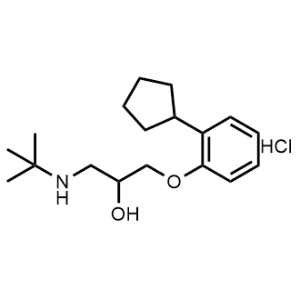 1-(Tert-butylamino)-3-(2-cyclopentylphenoxy)propan-2-ol hydrochloride|CS-1046196