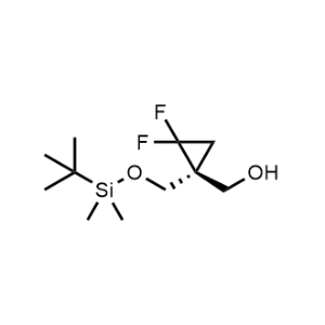 Cyclopropanemethanol, 1-[[[(1,1-dimethylethyl)dimethylsilyl]oxy]methyl]-2,2-difluoro-, (1S)-|CS-1046336