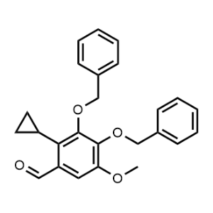 2-Cyclopropyl-5-methoxy-3,4-bis(phenylmethoxy)benzaldehyde|CS-1046426