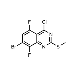 7-Bromo-4-chloro-5,8-difluoro-2-(methylthio)quinazoline|CS-1046645