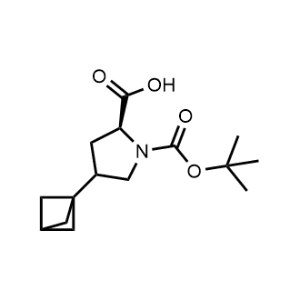 1,2-Pyrrolidinedicarboxylic acid, 4-bicyclo[1.1.1]pent-1-yl-, 1-(1,1-dimethylethyl) ester, (2S)-|CS-1046775