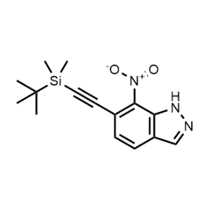 6-((tert-Butyldimethylsilyl)ethynyl)-7-nitro-1H-indazole|CS-1046798