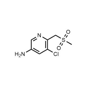 5-Chloro-6-((methylsulfonyl)methyl)pyridin-3-amine|CS-1046806