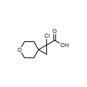 1-Chloro-6-oxaspiro[2.5]octane-1-carboxylic acid|CS-1046810