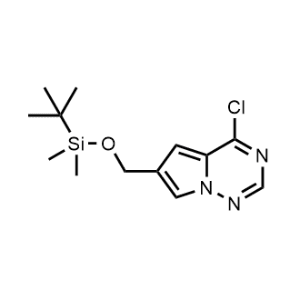 Pyrrolo[2,1-f][1,2,4]triazine, 4-chloro-6-[[[(1,1-dimethylethyl)dimethylsilyl]oxy]methyl]-|CS-1046900
