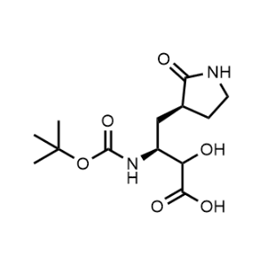 (3S)-3-((tert-Butoxycarbonyl)amino)-2-hydroxy-4-((S)-2-oxopyrrolidin-3-yl)butanoic acid|CS-1046971