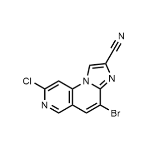 4-Bromo-8-chloroimidazo[1,2-a][1,6]naphthyridine-2-carbonitrile|CS-1046985