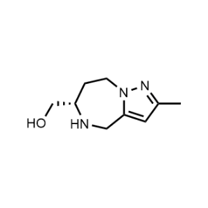 4H-Pyrazolo[1,5-a][1,4]diazepine-6-methanol, 5,6,7,8-tetrahydro-2-methyl-, (6S)-|CS-1047018