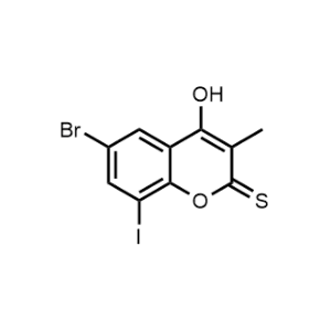 2H-1-Benzopyran-2-thione, 6-bromo-4-hydroxy-8-iodo-3-methyl-|CS-1047139