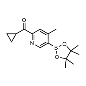 Methanone, cyclopropyl[4-methyl-5-(4,4,5,5-tetramethyl-1,3,2-dioxaborolan-2-yl)-2-pyridinyl]-|CS-1047506