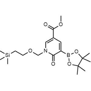 Methyl 6-oxo-5-(4,4,5,5-tetramethyl-1,3,2-dioxaborolan-2-yl)-1-((2-(trimethylsilyl)ethoxy)methyl)-1,6-dihydropyridine-3-carboxylate|CS-1047710