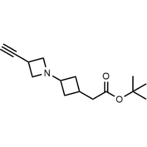 tert-Butyl 2-(3-(3-ethynylazetidin-1-yl)cyclobutyl)acetate|CS-1047836