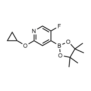 Pyridine, 2-(cyclopropyloxy)-5-fluoro-4-(4,4,5,5-tetramethyl-1,3,2-dioxaborolan-2-yl)-|CS-1047889