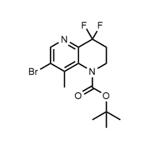 1,5-Naphthyridine-1(2H)-carboxylic acid, 7-bromo-4,4-difluoro-3,4-dihydro-8-methyl-, 1,1-dimethylethyl ester|CS-1047898