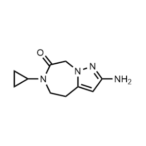 4H-Pyrazolo[1,5-d][1,4]diazepin-7(8H)-one, 2-amino-6-cyclopropyl-5,6-dihydro-|CS-1047899