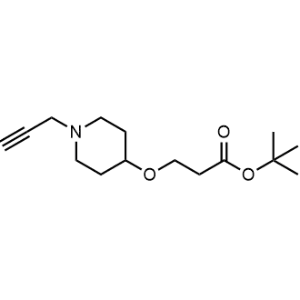 tert-Butyl 3-((1-(prop-2-yn-1-yl)piperidin-4-yl)oxy)propanoate|CS-1047998