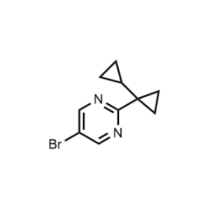 2-([1,1'-Bi(cyclopropan)]-1-yl)-5-bromopyrimidine|CS-1048599