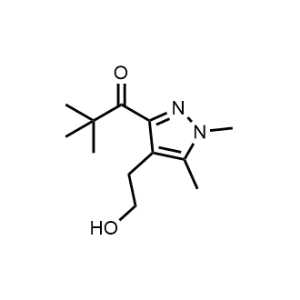 1-(4-(2-Hydroxyethyl)-1,5-dimethyl-1H-pyrazol-3-yl)-2,2-dimethylpropan-1-one|CS-1048751
