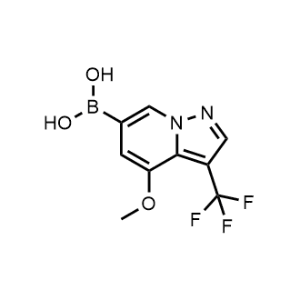 (4-Methoxy-3-(trifluoromethyl)pyrazolo[1,5-a]pyridin-6-yl)boronic acid|CS-1048756