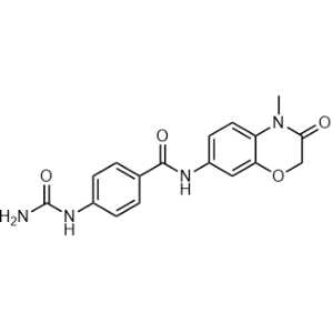 4-[(Aminocarbonyl)amino]-N-(3,4-dihydro-4-methyl-3-oxo-2H-1,4-benzoxazin-7-yl)benzamide|CS-1048939