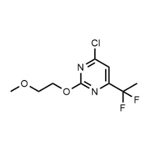 4-Chloro-6-(1,1-difluoroethyl)-2-(2-methoxyethoxy)pyrimidine|CS-1049035