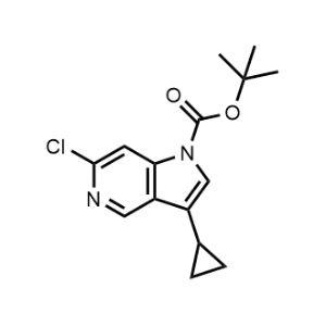 tert-Butyl 6-chloro-3-cyclopropyl-1H-pyrrolo[3,2-c]pyridine-1-carboxylate|CS-1049050