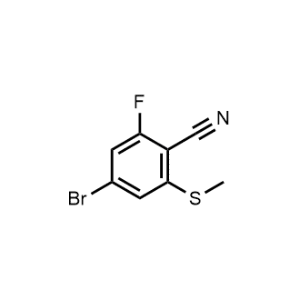 4-Bromo-2-fluoro-6-(methylthio)benzonitrile|CS-1049281