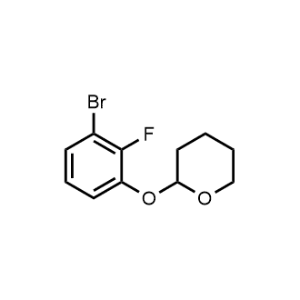 2-(3-Bromo-2-fluorophenoxy)tetrahydro-2H-pyran|CS-1049639