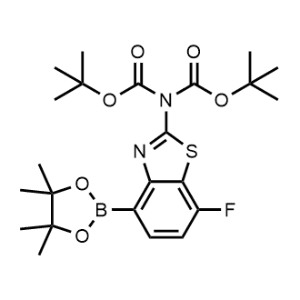 Di-tert-Butyl (7-fluoro-4-(4,4,5,5-tetramethyl-1,3,2-dioxaborolan-2-yl)benzo[d]thiazol-2-yl)iminodicarbonate|CS-1049904