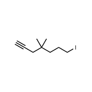 7-Iodo-4,4-dimethylhept-1-yne|CS-1050218