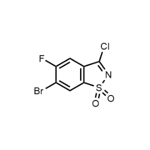6-Bromo-3-chloro-5-fluorobenzo[d]isothiazole 1,1-dioxide|CS-1050428