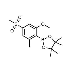 2-(2-Methoxy-6-methyl-4-(methylsulfonyl)phenyl)-4,4,5,5-tetramethyl-1,3,2-dioxaborolane|CS-1050623