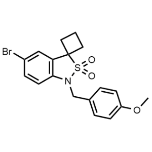 5-Bromo-1-(4-methoxybenzyl)-1H-spiro[benzo[c]isothiazole-3,1'-cyclobutane] 2,2-dioxide|CS-1050640