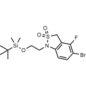 5-Bromo-1-(2-((tert-butyldimethylsilyl)oxy)ethyl)-4-fluoro-1,3-dihydrobenzo[c]isothiazole 2,2-dioxide|CS-1050688