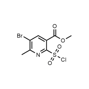 Methyl 5-bromo-2-(chlorosulfonyl)-6-methylnicotinate|CS-1050709